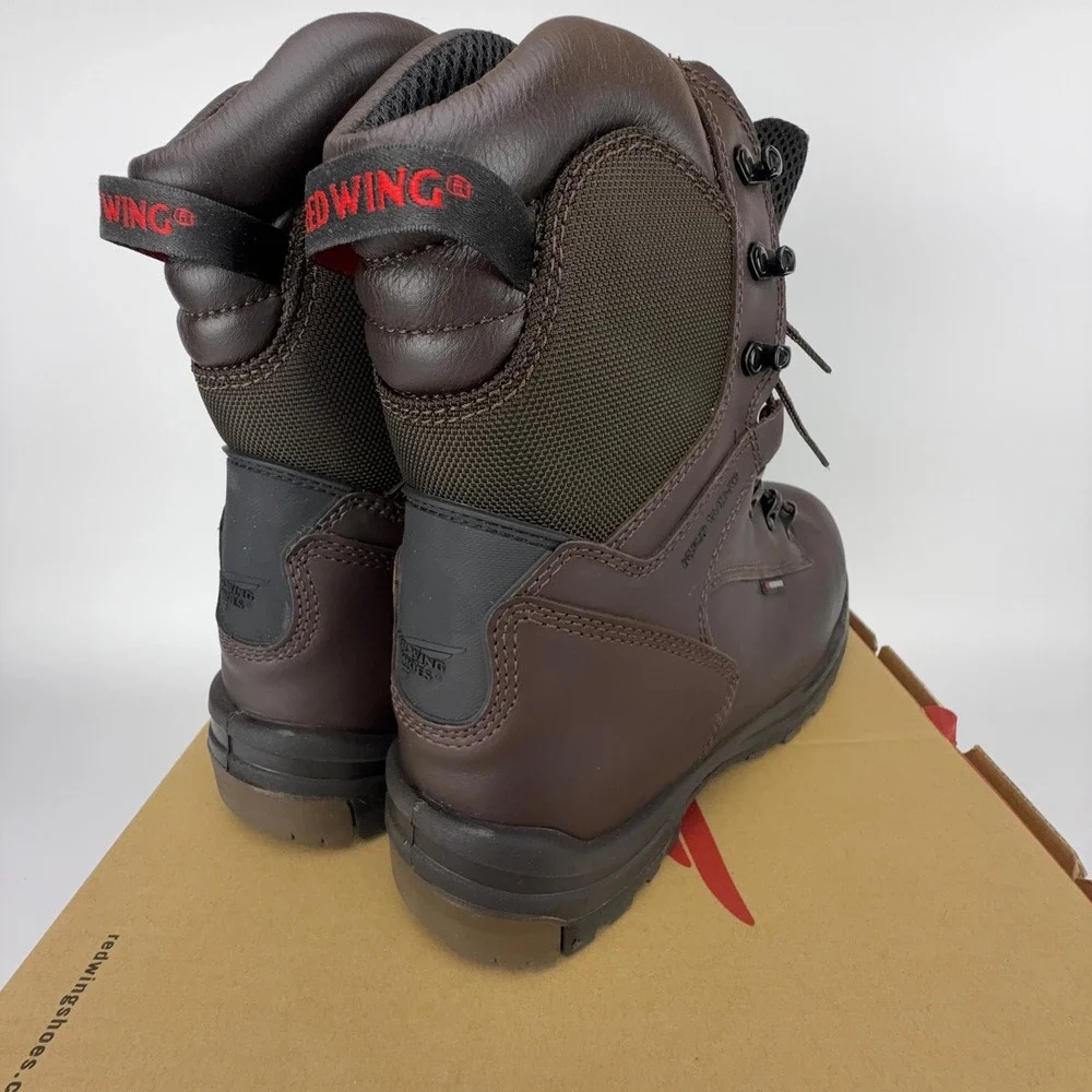 Red Wing King Toe 8-Inch Waterproof Work Boots Leather Mens 10 EE 3548‎ NOS NWT